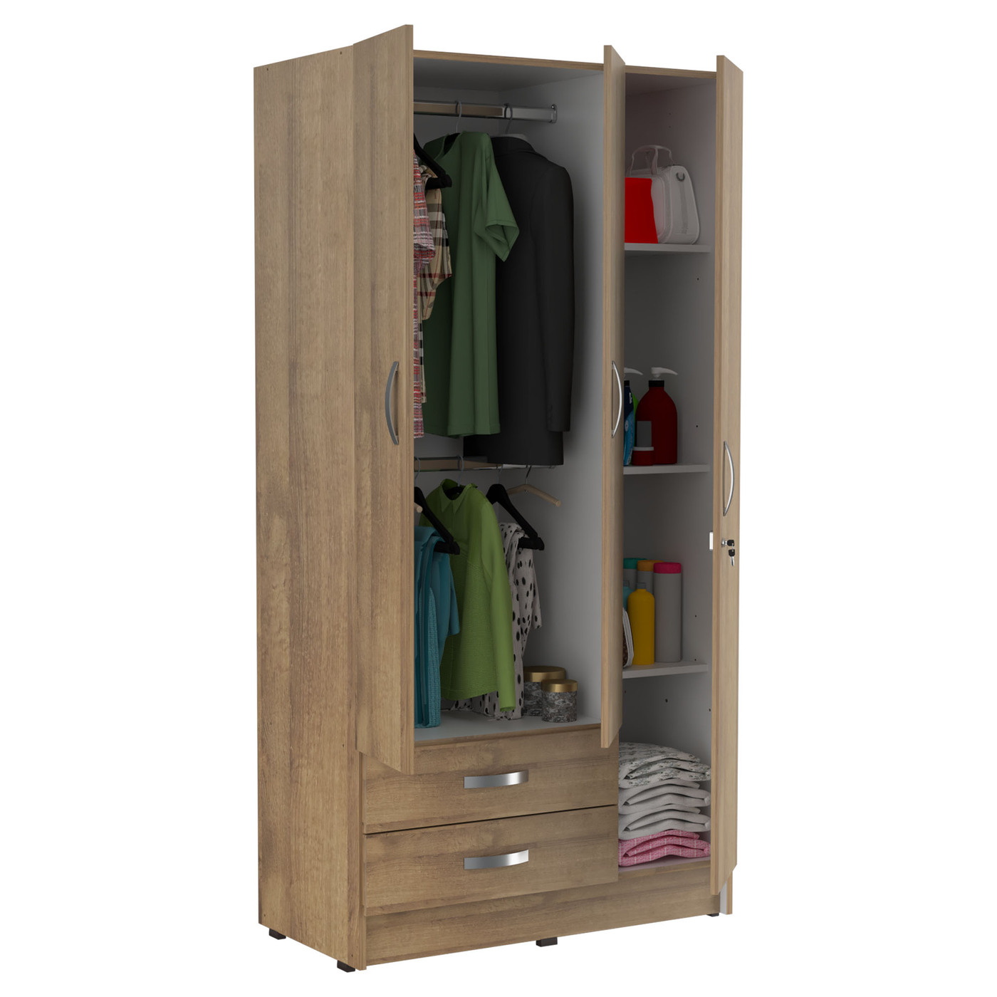 ARMARIO 180x91.5x45 AM20223 AMARETO D/B - Image 5