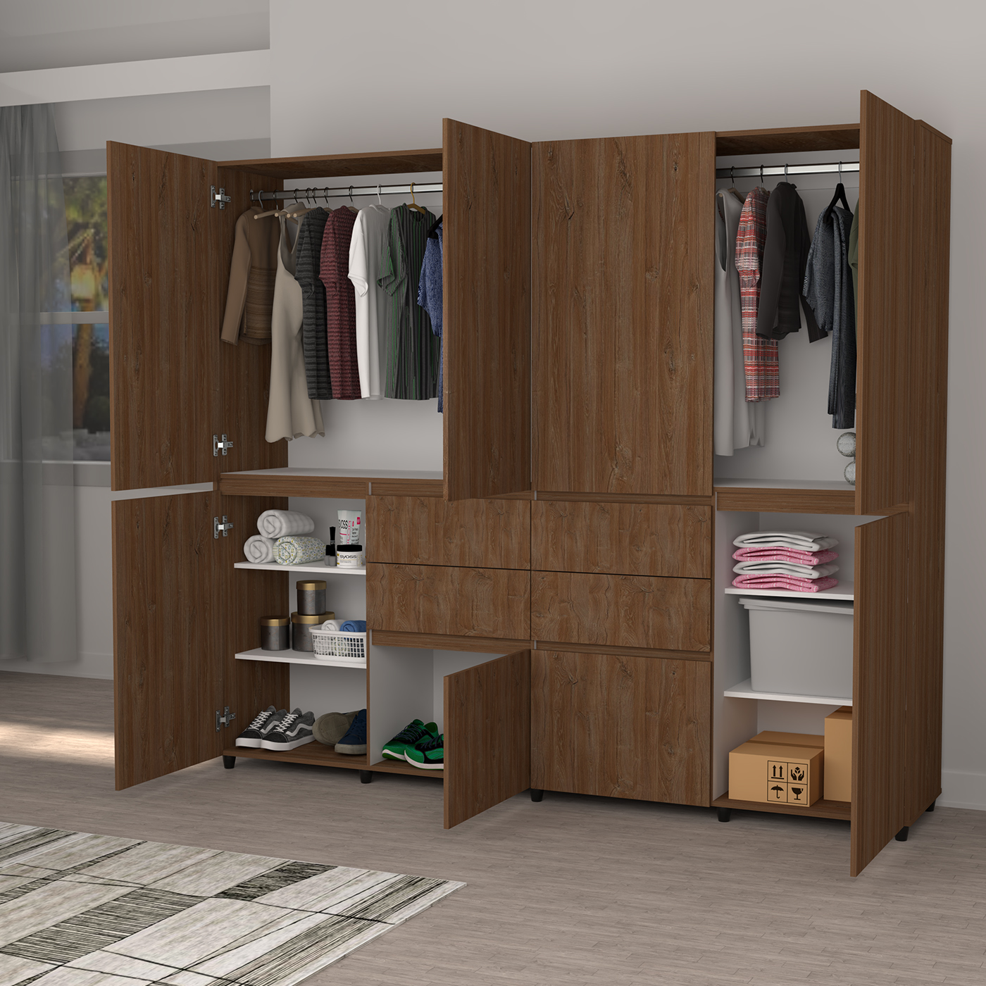 ARMARIO 200x230x50 AM25423 AMARETTO D/B