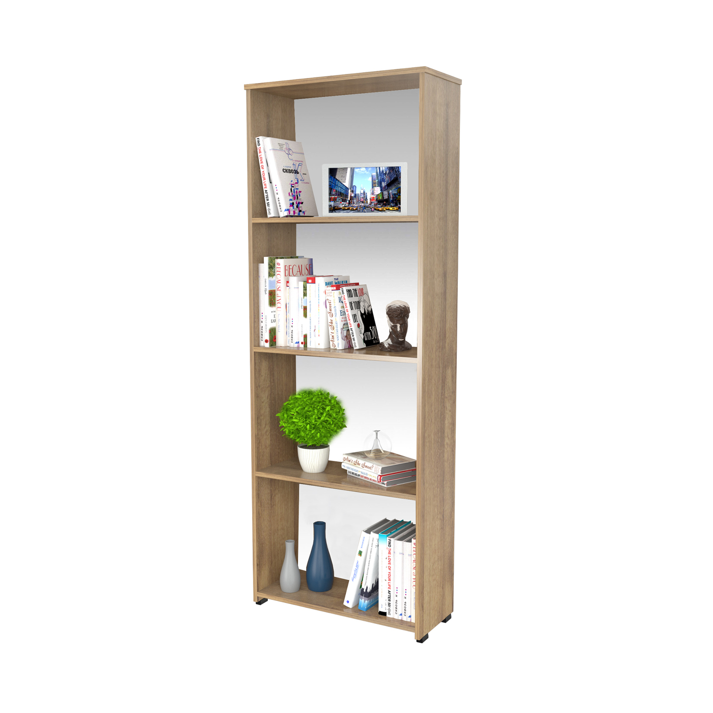 BIBLIOTECA 162x60x25 BE12104 AMARETTO - Image 5