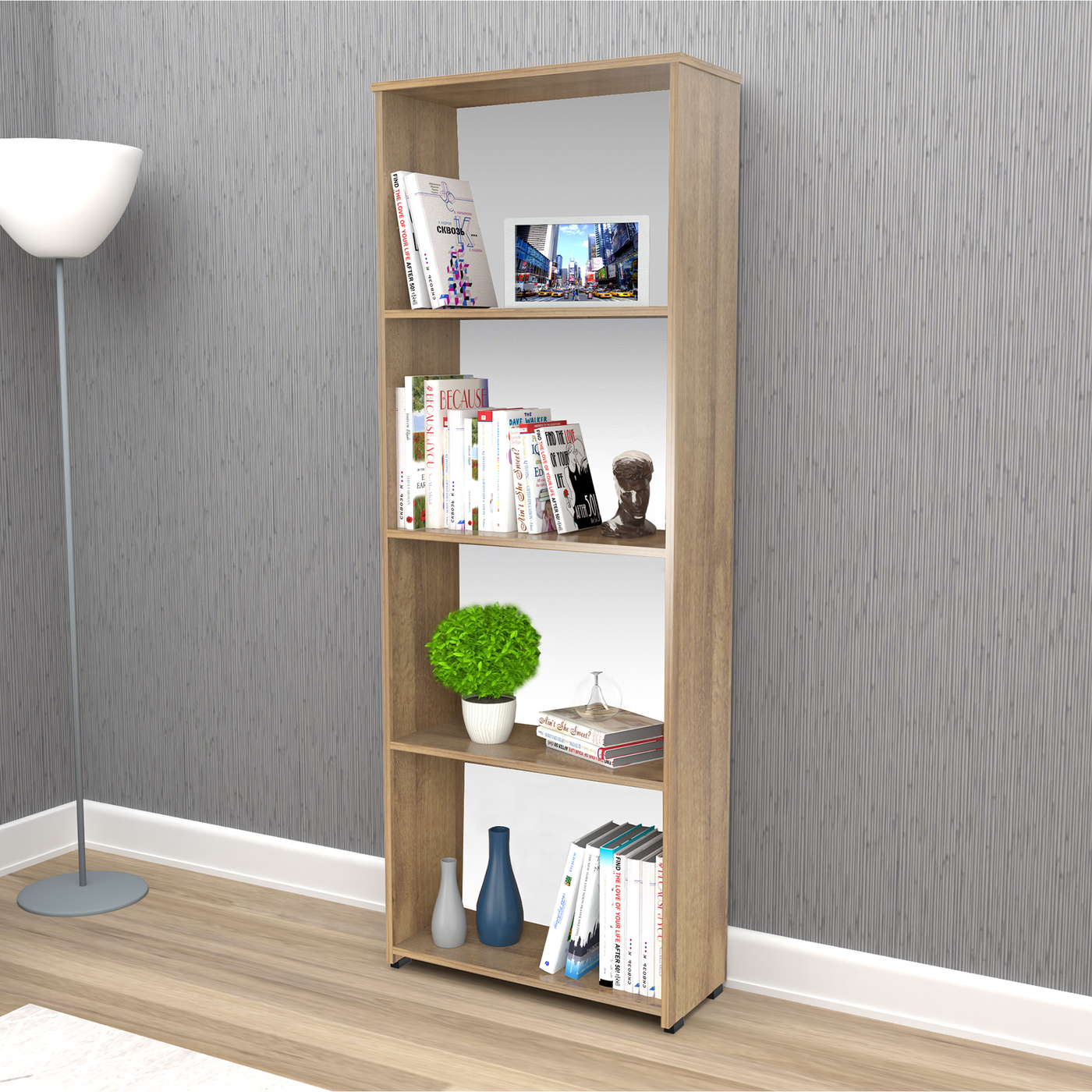 BIBLIOTECA 162x60x25 BE12104 AMARETTO