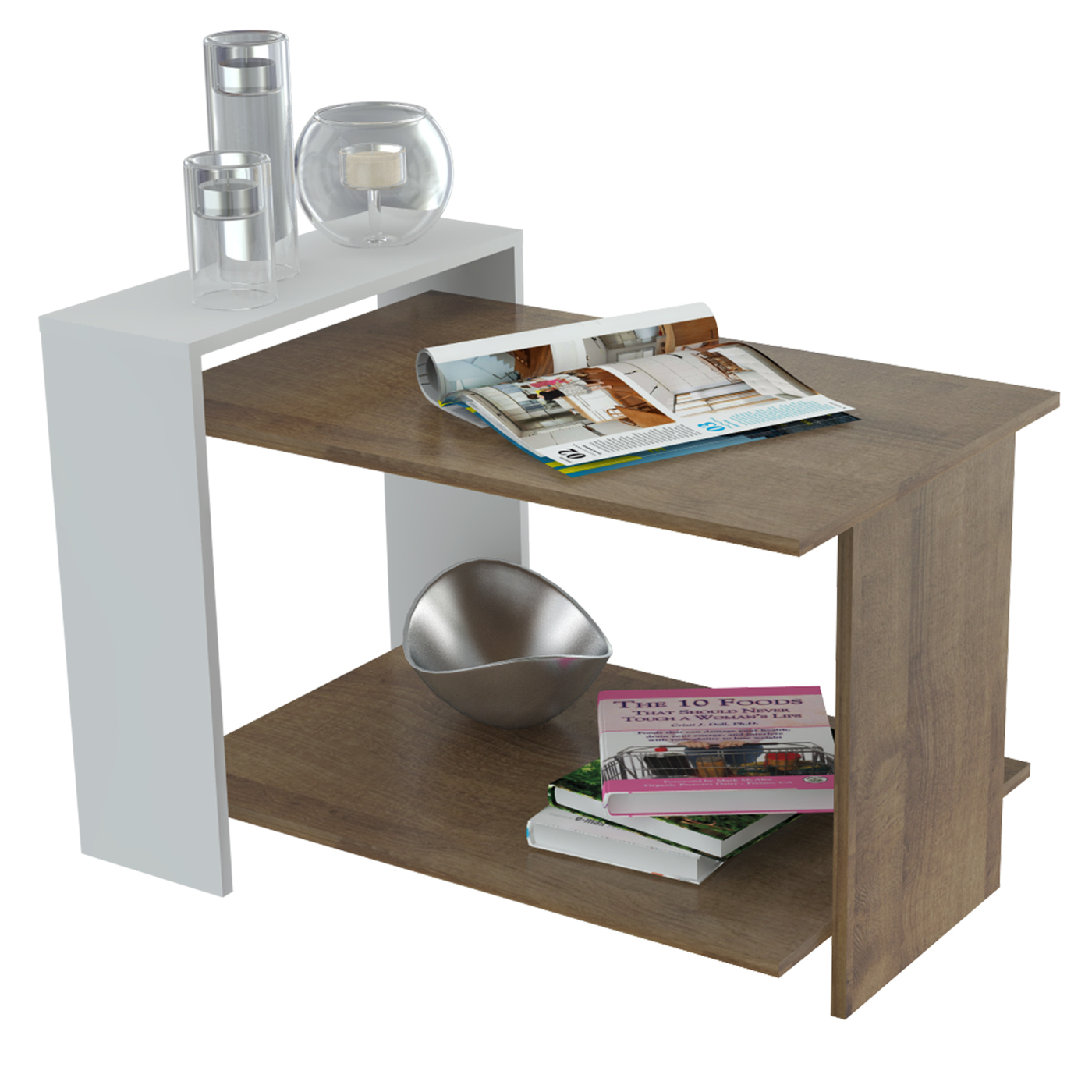 MESA CENTRO SALA 45x66x42.5 MCS15106 AMARETTO/BLA - Image 5