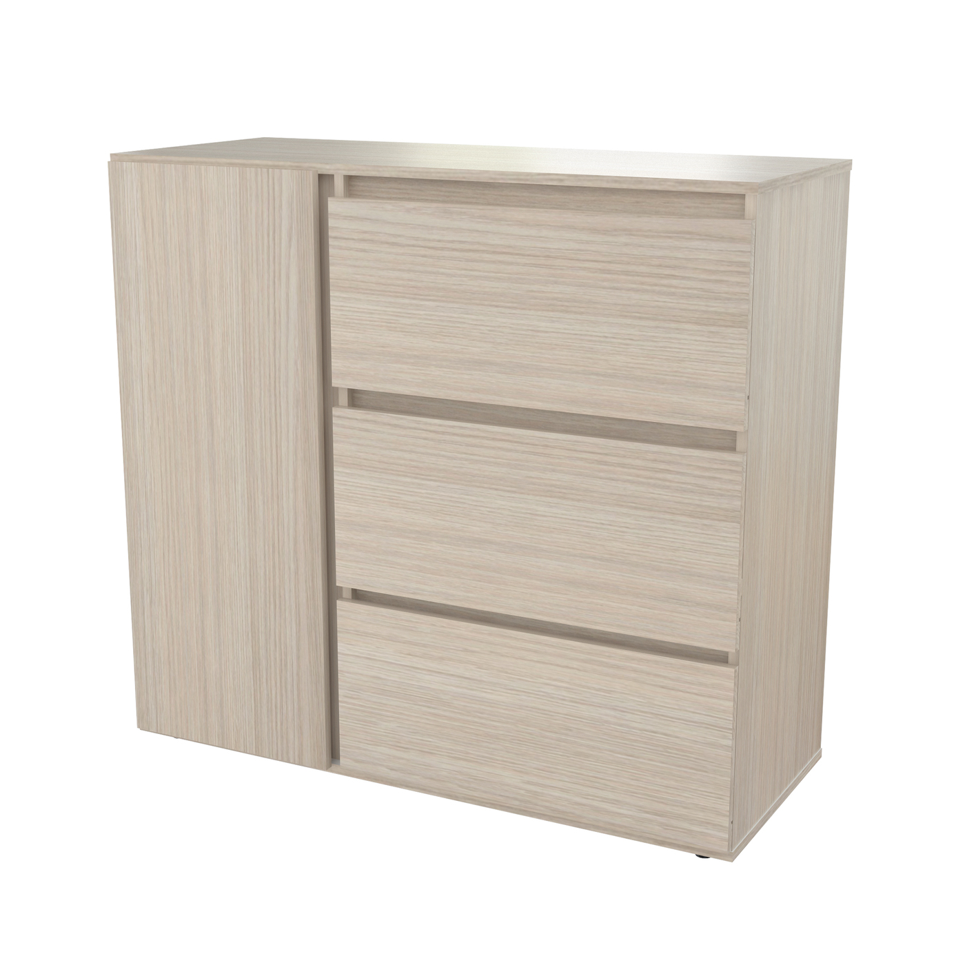 COMODA 91x100x40 COM6628 ARENA DB/BLANCO - Image 4