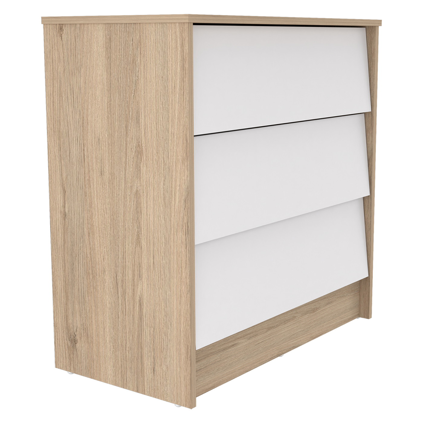 COMODA 79x76.2x40 COM10028 ARENA/BLANCO - Image 2