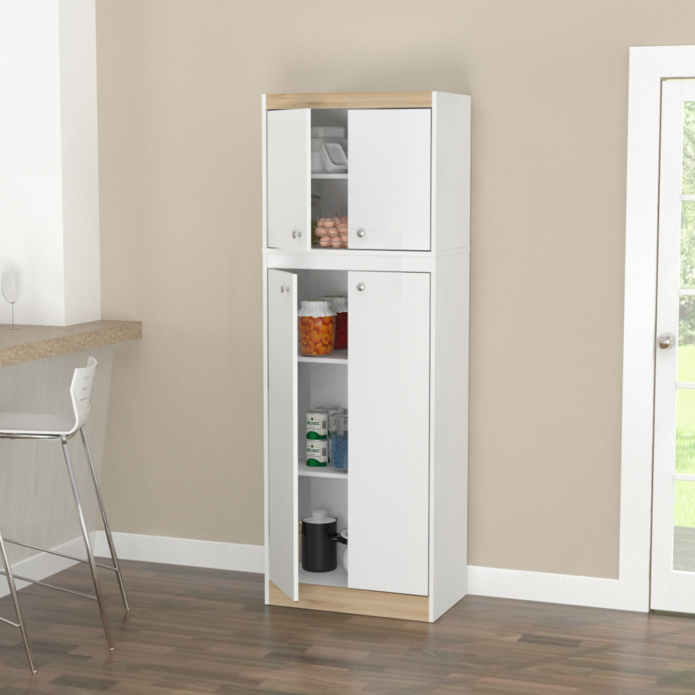 ALACENA AL3413 170x60x37 BLANCO/TRIBECA