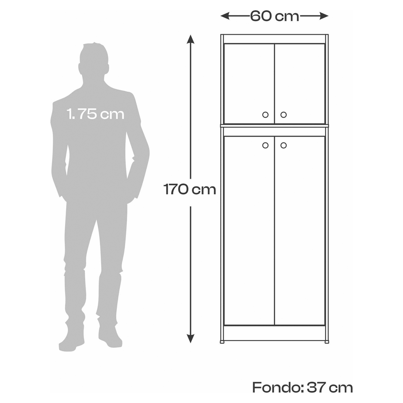 ALACENA AL3413 170x60x37 BLANCO/TRIBECA - Image 7