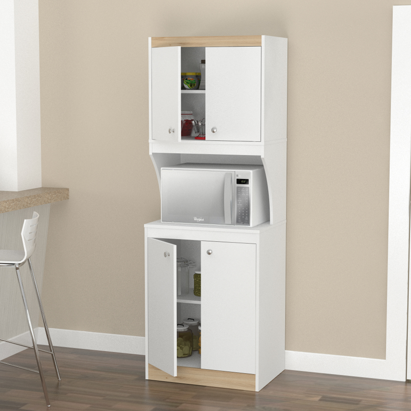 ALACENA AL3513 170x60x43 BLANCO/TRIBECA