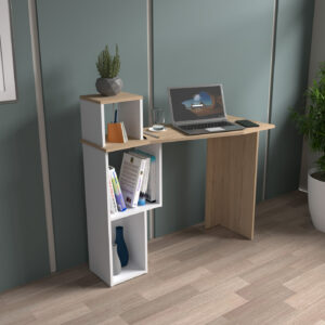 ESCRITORIO 95x100x40 ES11903 ARENA/BLANCO