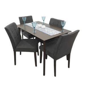 COMEDOR ENNA GRIS 4 PUESTOS