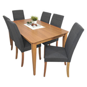 COMEDOR ALBACETE ROVERE /GRIS 6 PUESTOS