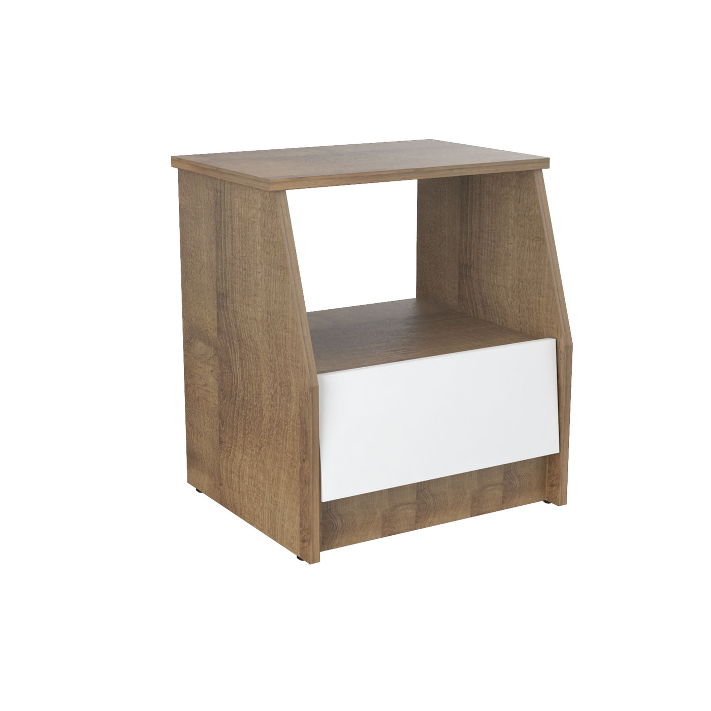 MESA DE NOCHE 50x45x37.5 MN7410 AMARETTO/BLANCO - Image 5