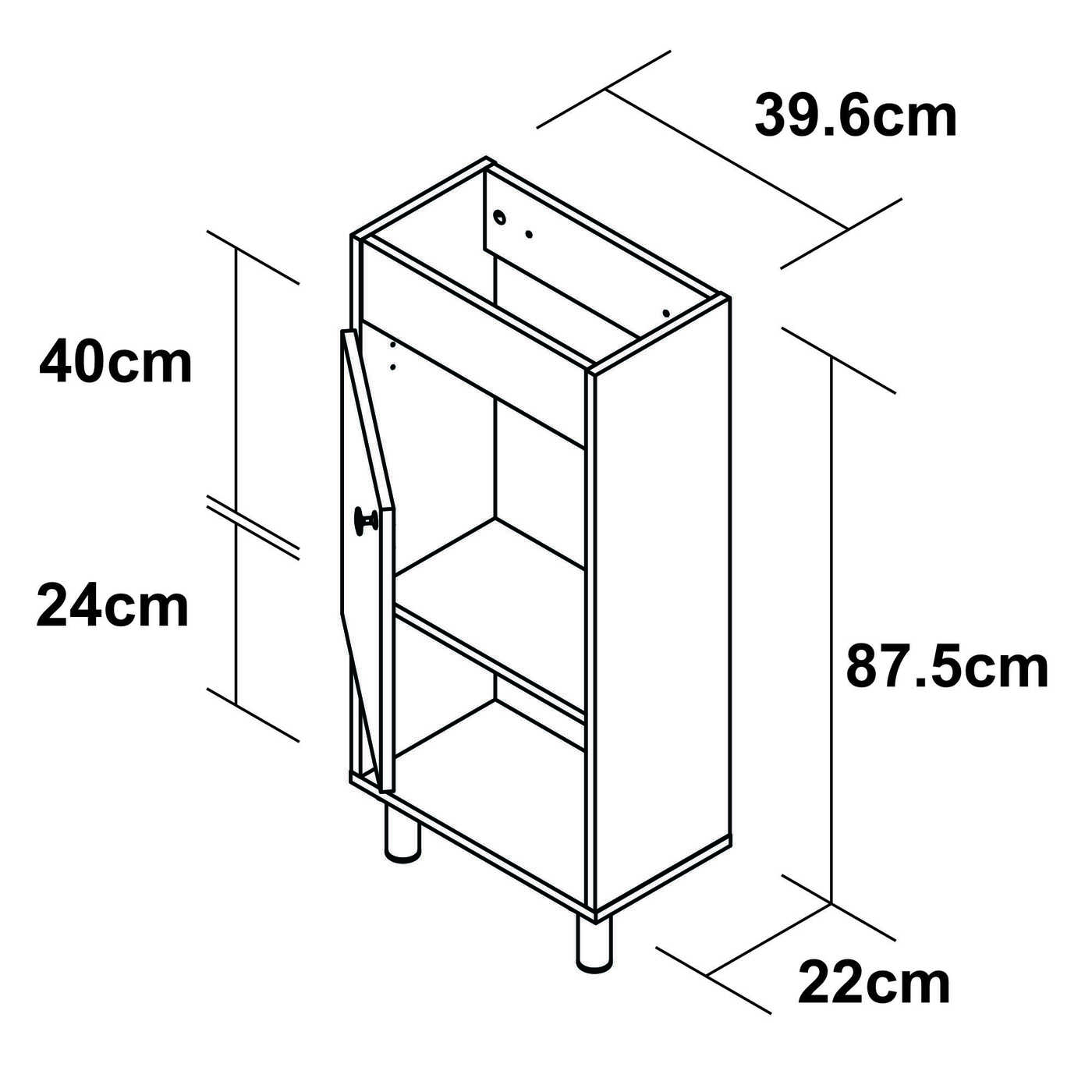 GABINETE BAÑO GB8926 RH BLANCO CON LAVAMANOS - Image 6