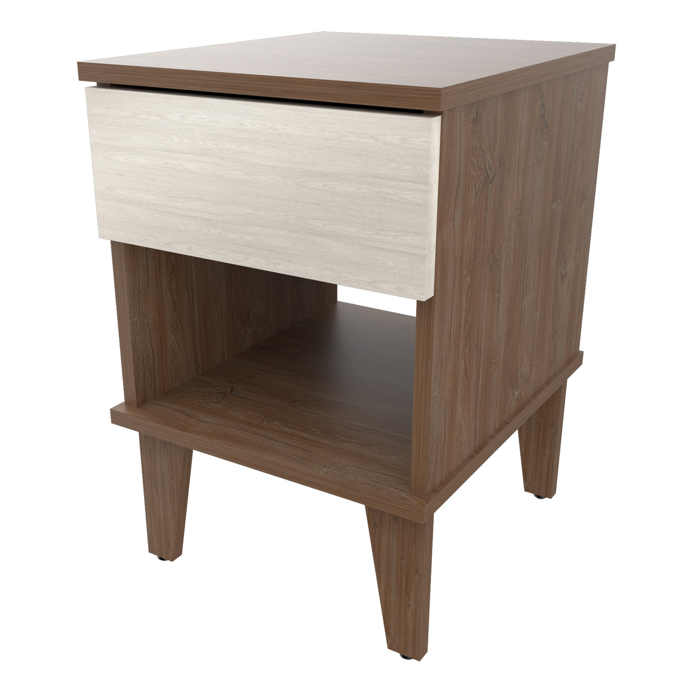 MESA DE NOCHE 49x33x38 MN6110 AMARETTO/BLANCO - Image 3