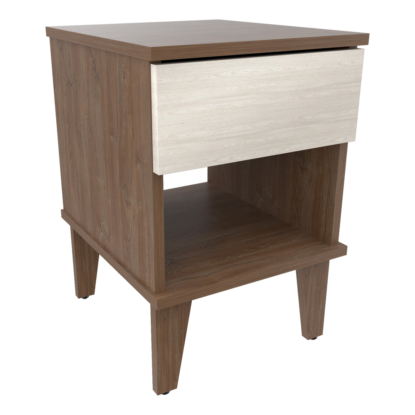 MESA DE NOCHE 49x33x38 MN6110 AMARETTO/BLANCO - Image 2