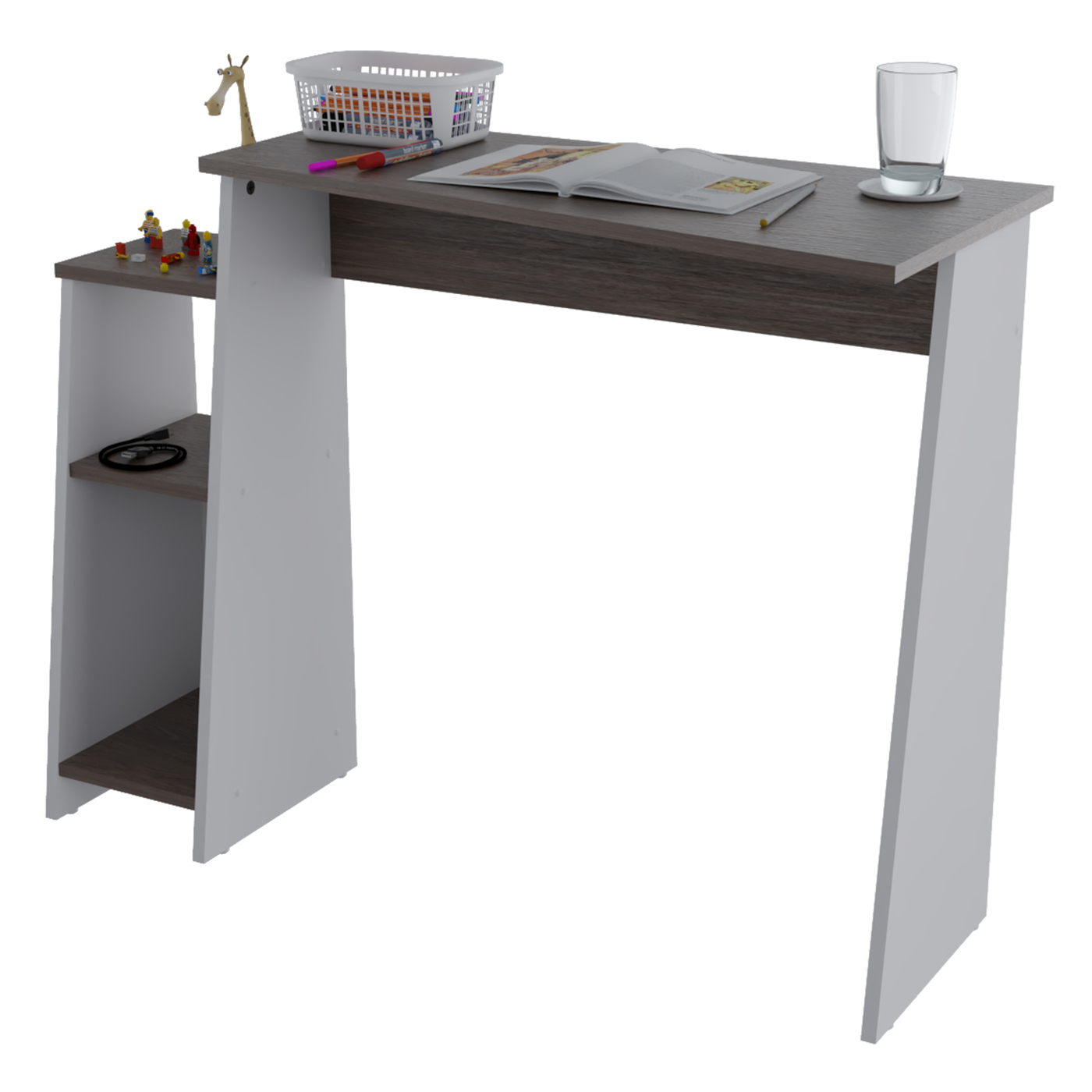 ESCRITORIO 75x100x40 ES20803 BLANCO/COÑAC - Image 5