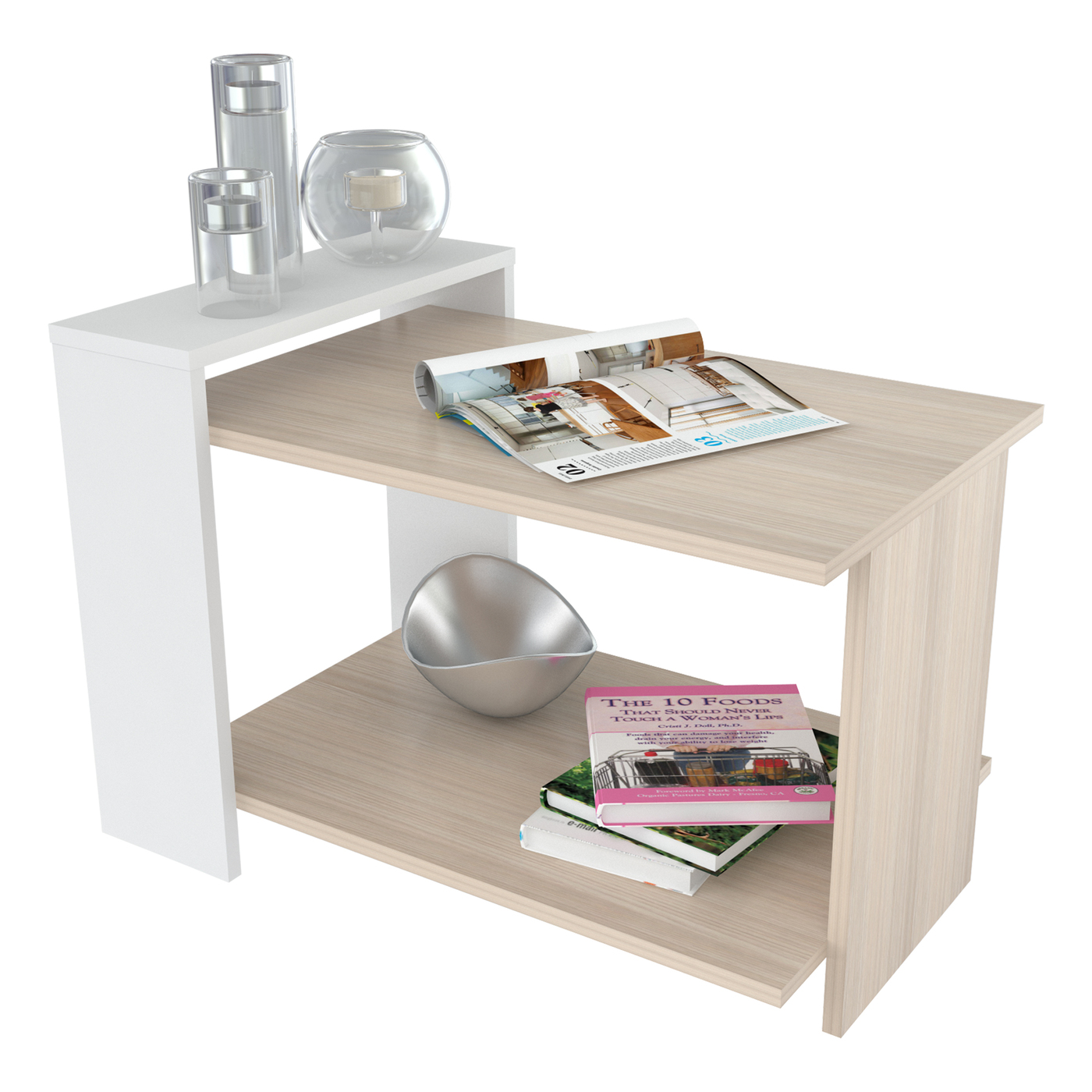 MESA CENTRO SALA 45x66x42.5 MCS15106 ARENA/BLANCO - Image 5