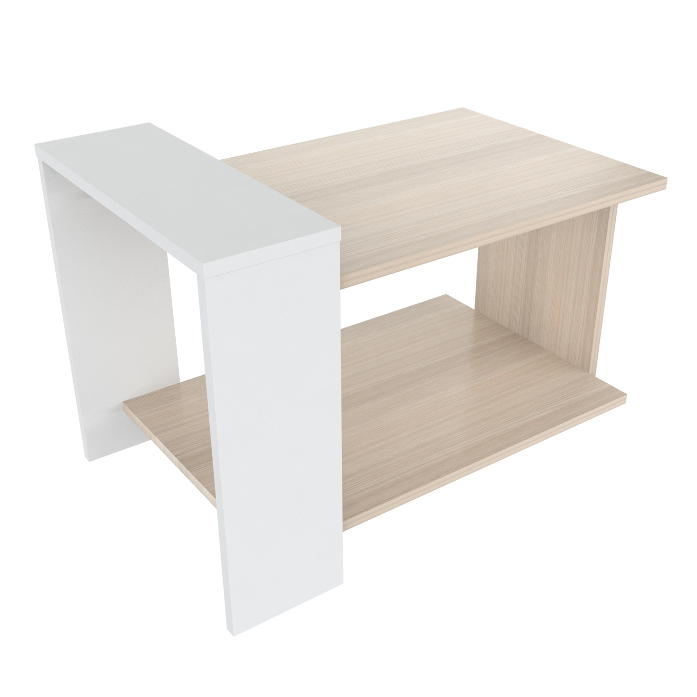 MESA CENTRO SALA 45x66x42.5 MCS15106 ARENA/BLANCO - Image 2