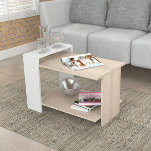 MESA CENTRO SALA 45x66x42.5 MCS15106 ARENA/BLANCO