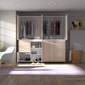 ARMARIO 200x200x51.5 AM30923 ARENA DB/BLANCO