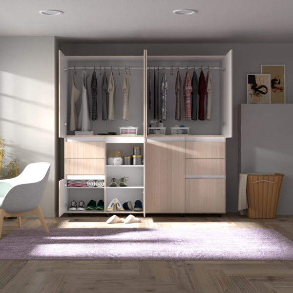 ARMARIO 200x200x51.5 AM30923 ARENA DB/BLANCO