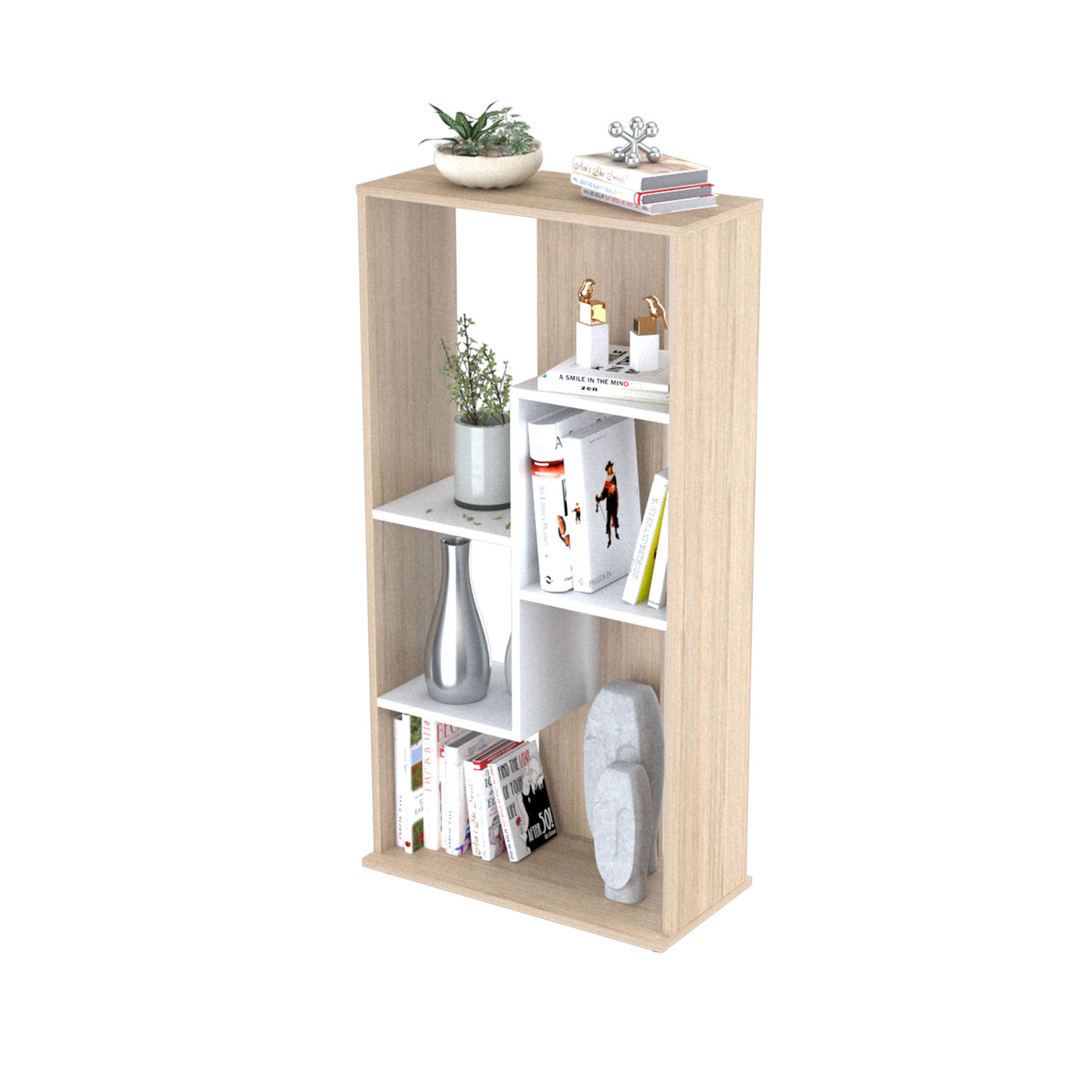 BIBLIOTECA 120x60x30 BE16704 ARENA/BLANCO - Image 5