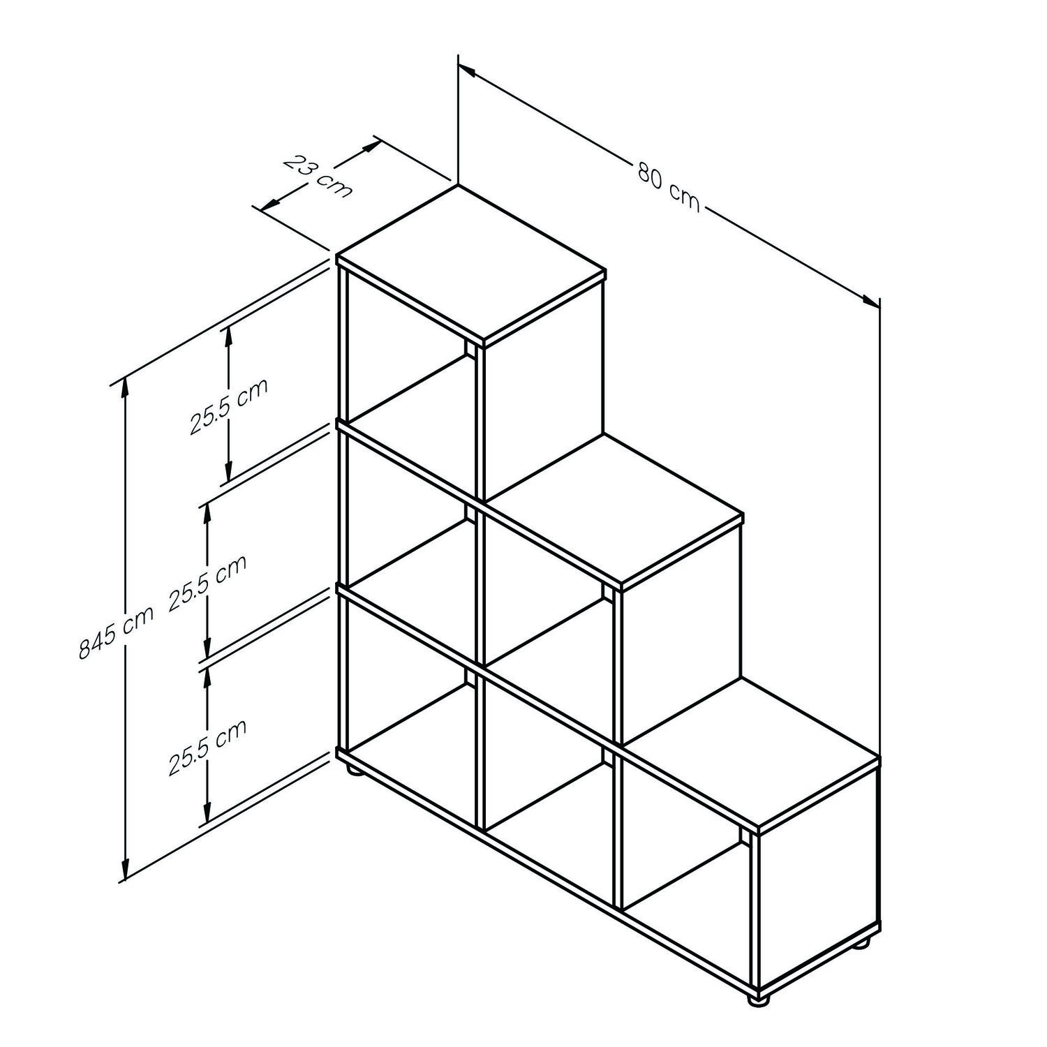 BIBLIOTECA 84,5x80x23 BE12304 ARENA/BLANCO - Image 6