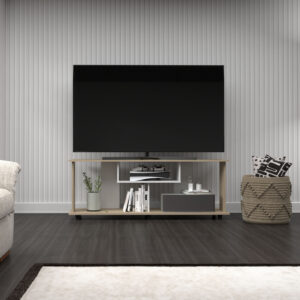 MESA TV/VIDEO 56x150x37.5 MTV25119 ARENA/BLANCO TV HASTA 60''
