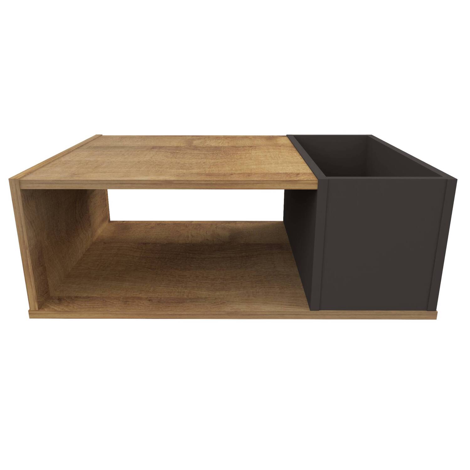 MESA CENTRO SALA 26.5X70X50 MCS17406 AMARETTO/PLOMO - Image 3