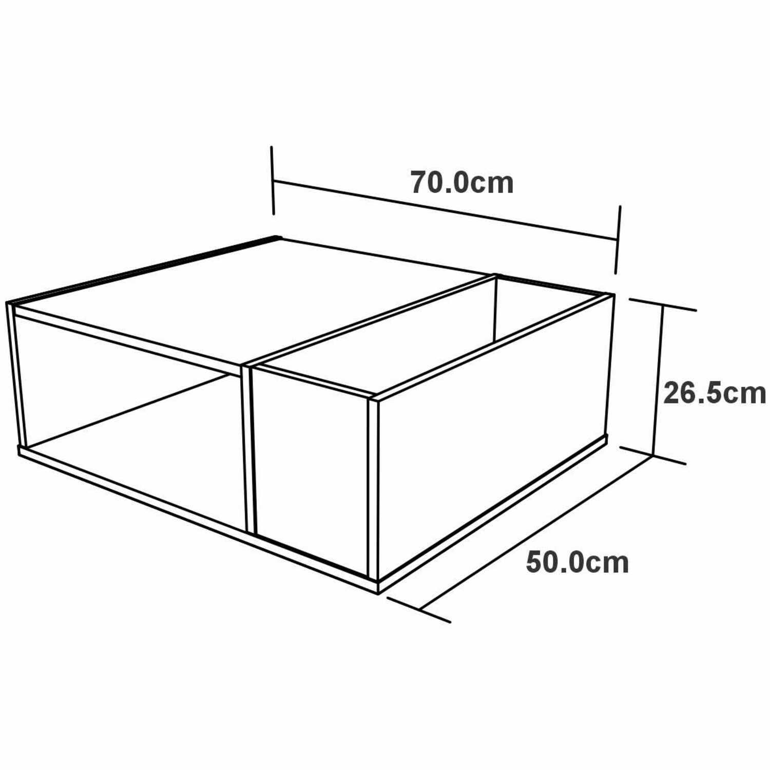MESA CENTRO SALA 26.5X70X50 MCS17406 AMARETTO/PLOMO - Image 6