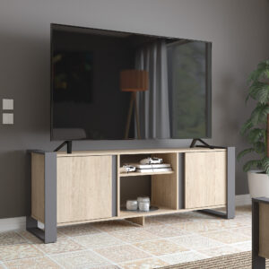 MESA TV/VIDEO 60x160x43 MTV26219 ARENA/PLOMO HASTA 65''