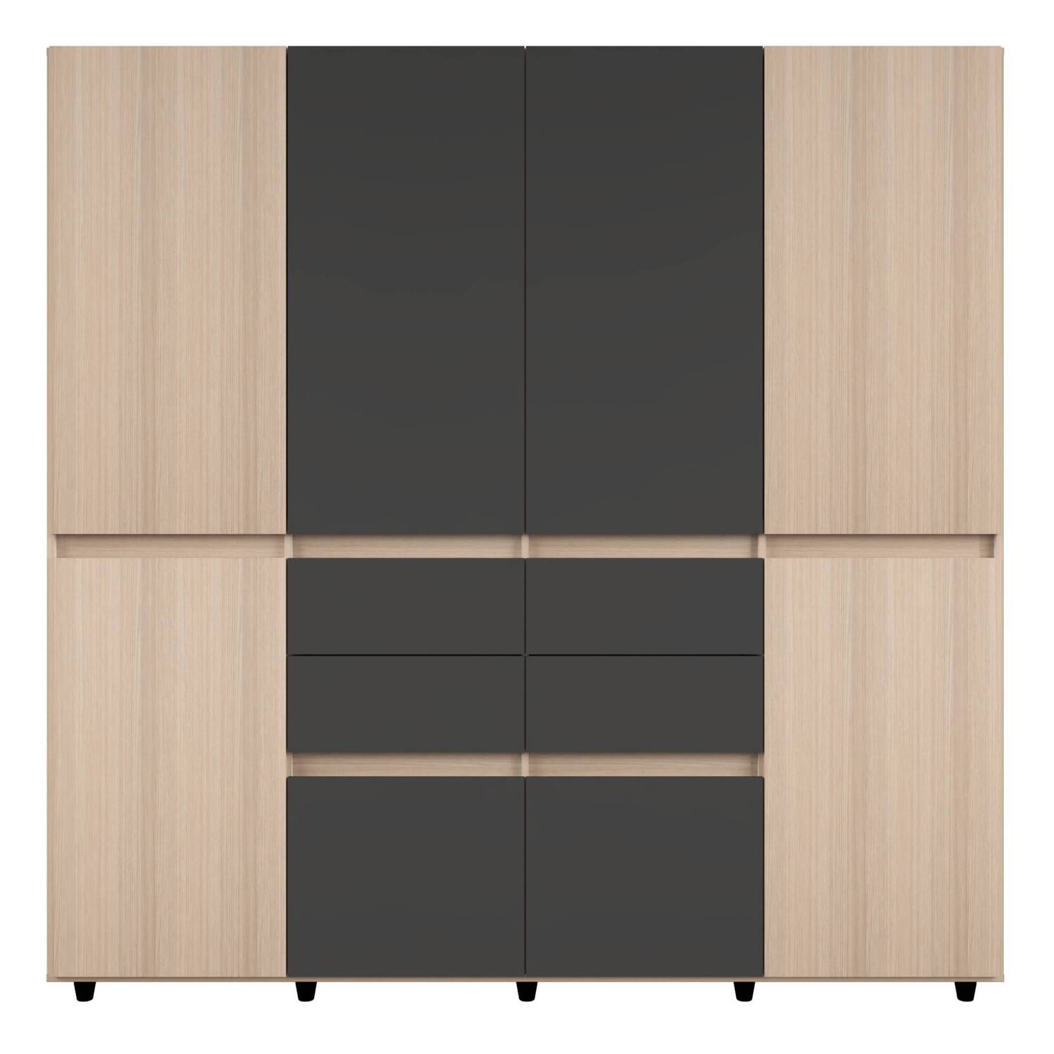 ARMARIO 200x200x51.5 AM30923 ARENA/PLOMO - Image 2