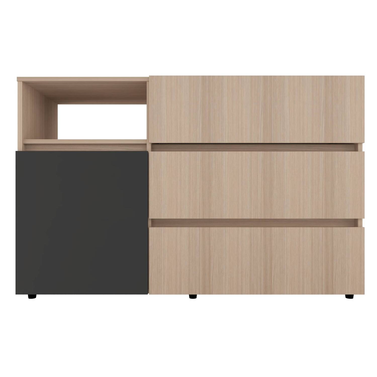 COMODA 77x120x40 COM10428 ARENA/PLOMO - Image 2