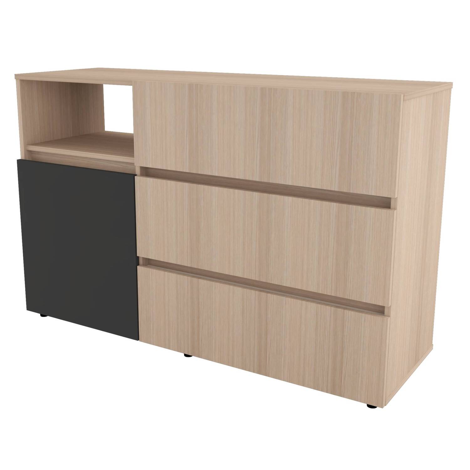 COMODA 77x120x40 COM10428 ARENA/PLOMO - Image 3