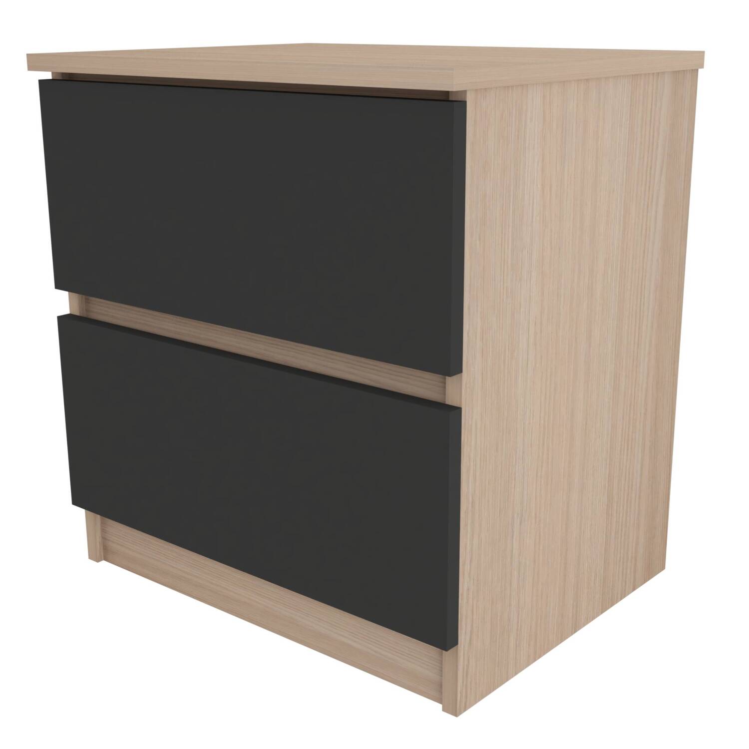 MESA DE NOCHE 51x48x37.5 MN2610 ARENA/PLOMO - Image 2