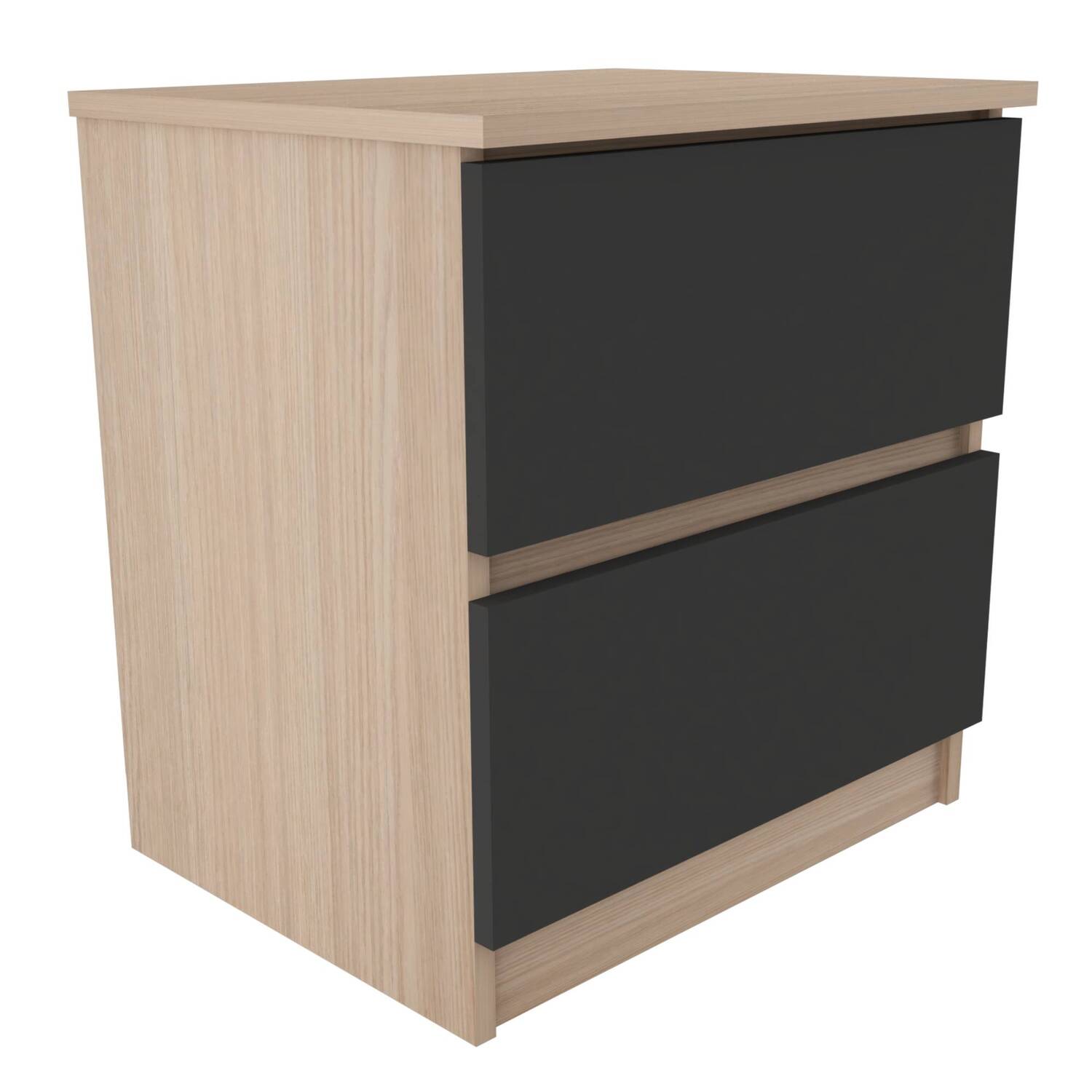 MESA DE NOCHE 51x48x37.5 MN2610 ARENA/PLOMO - Image 3