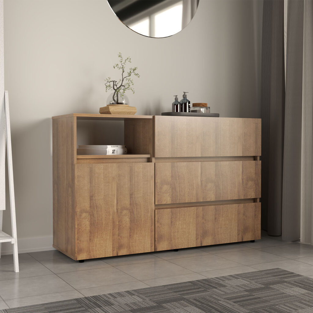 COMODA 77x120x40 COM10428 AMARETTO